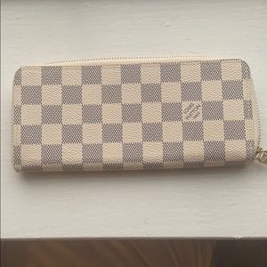 Damier Azur small leather wallet